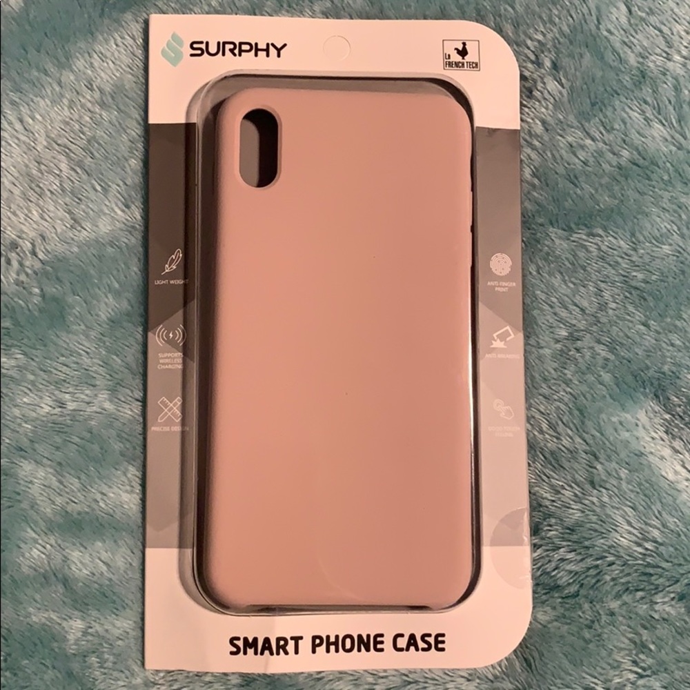 Pink Silicone Xs Max Case